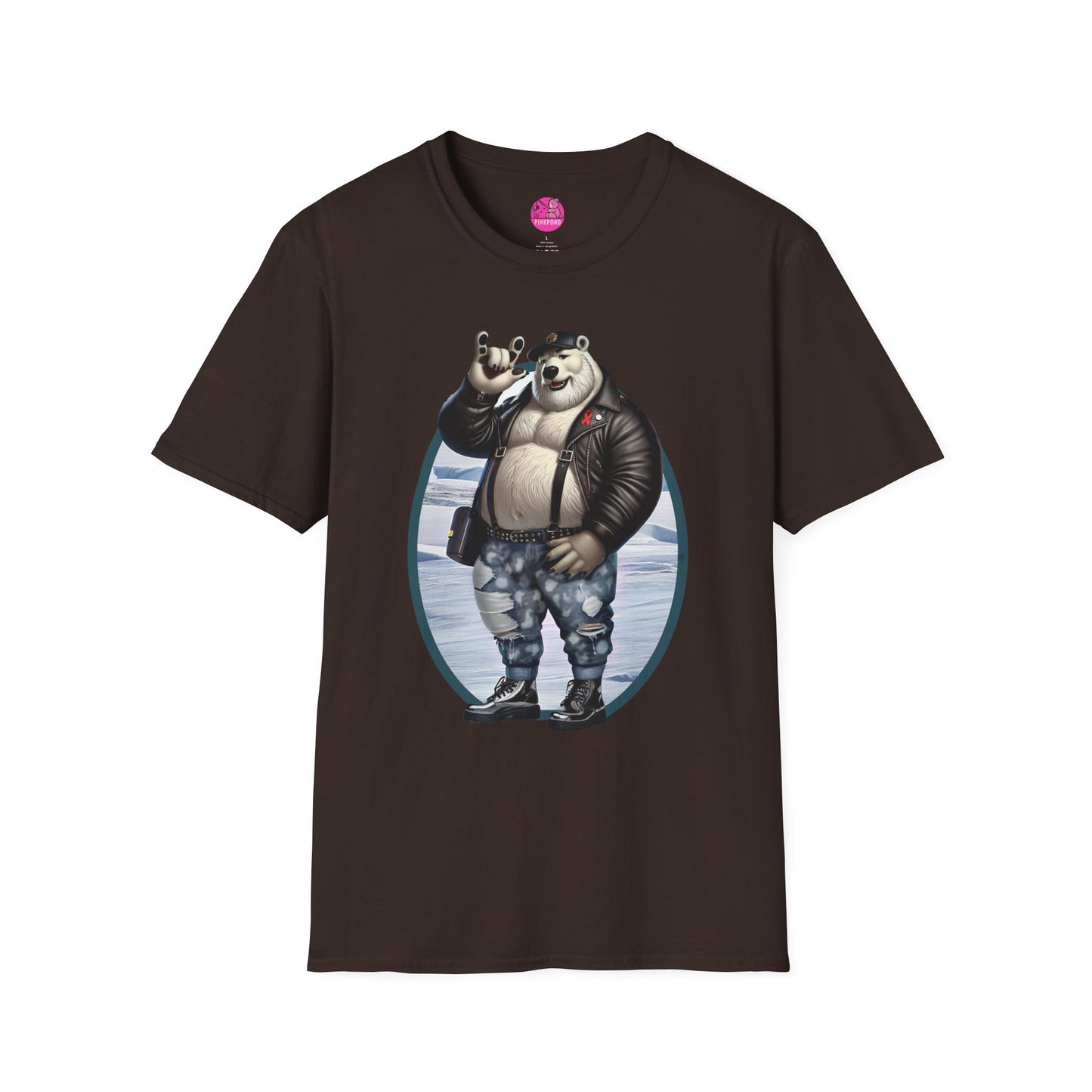 Artic Rebel Polar Bear Love Graphic Tee - ASL Love Sign