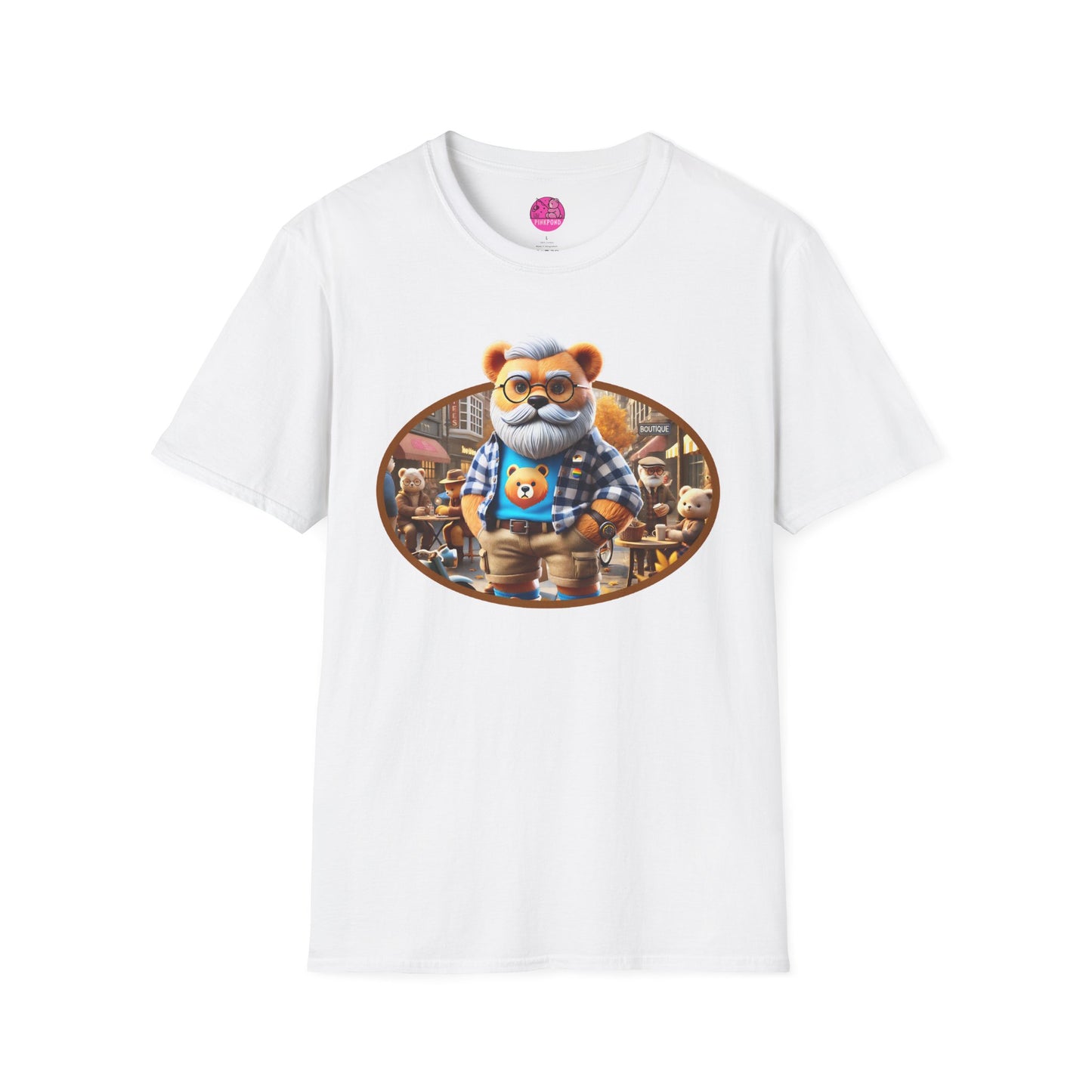 Big Bear T-Shirt - Bold, Comfortable Unisex Softstyle Tee with Playful Charm