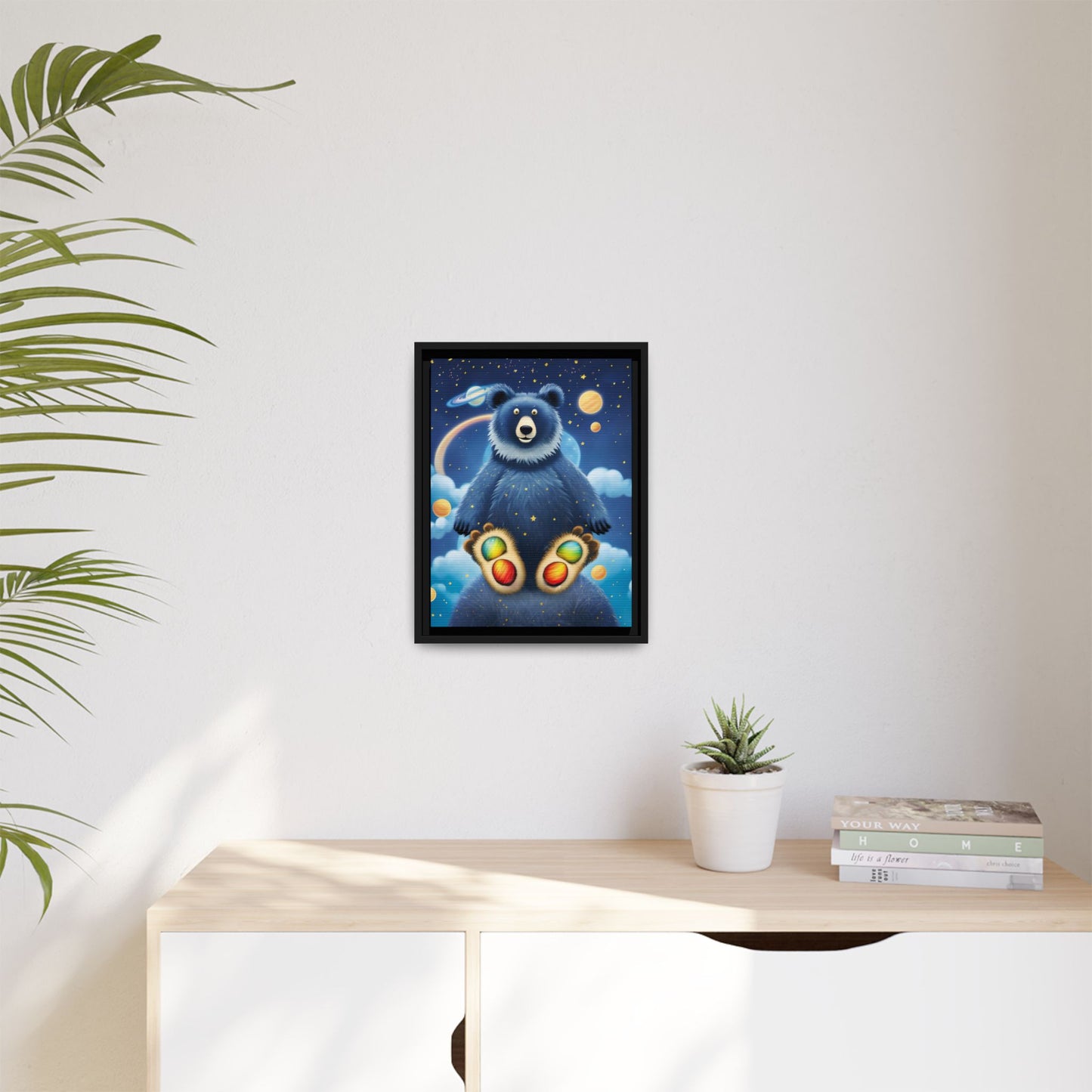 'Cosmic Pawprints' by Andrew McCarter - Canvas Art