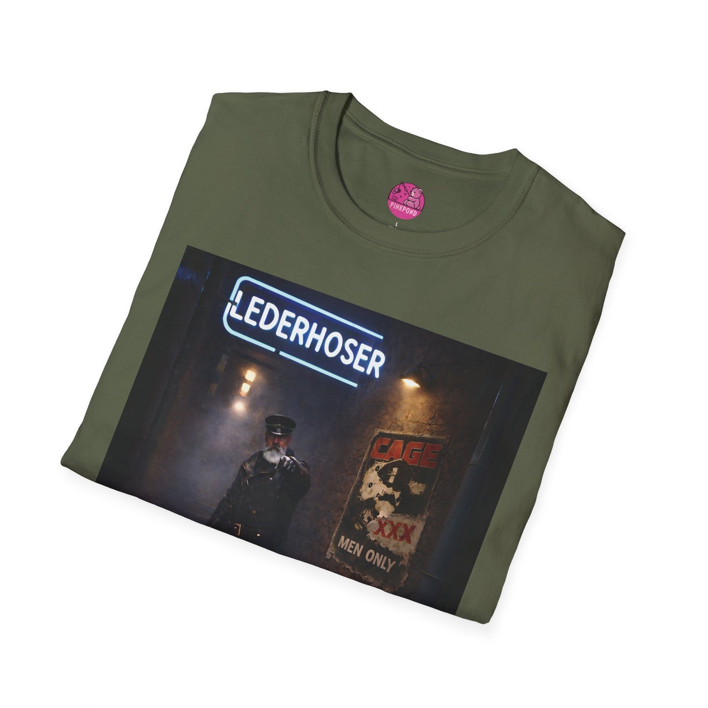 Oi, You Boy! Leather Man T-Shirt — Moody Urban Character Graphic Tee