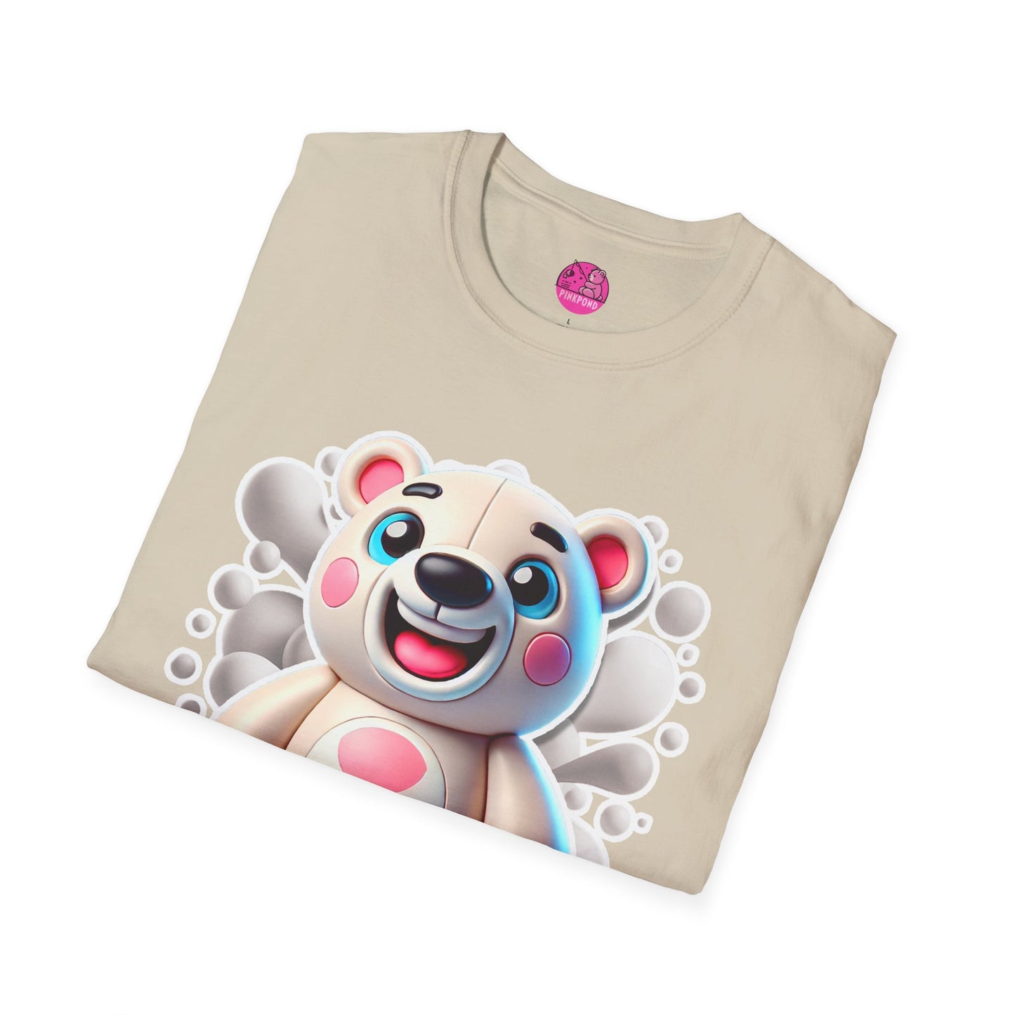 Pepe the Polar Bear T-Shirt - The Coolest Bear Around | Unisex Softstyle Tee