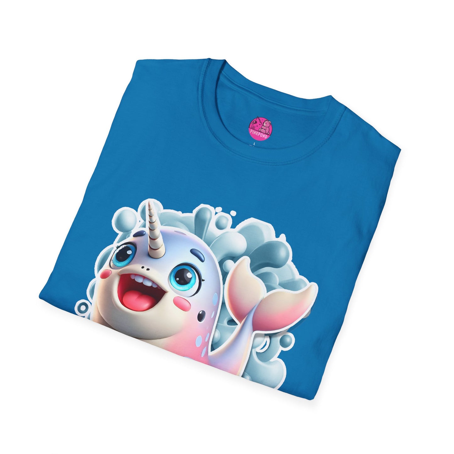 Nelly the Narwhal T-Shirt – The Ocean’s Most Magical Smile! - Unisex Softstyle Tee