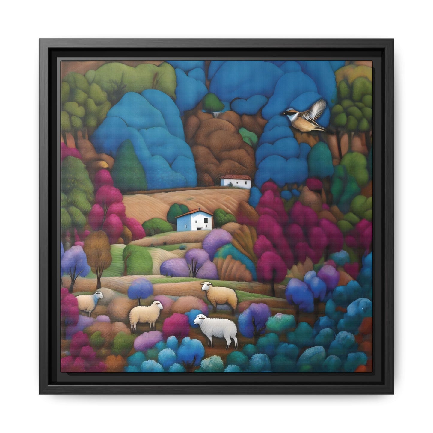 The Painted Valley Canvas Print by Andrew McCarter