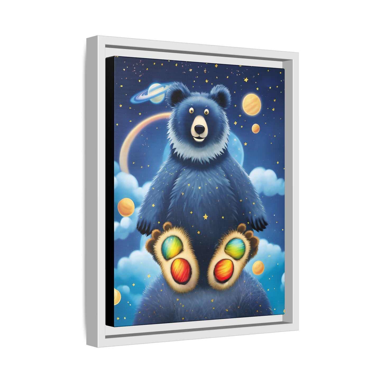 'Cosmic Pawprints' by Andrew McCarter - Canvas Art