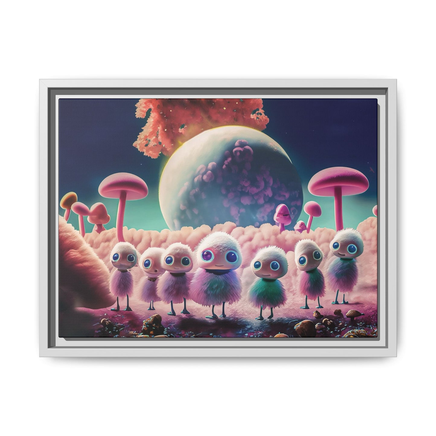 “"Keep smiling," whispered Axlar. "We can eat them later." – Fine Art Canvas Print By Andrew McCarter