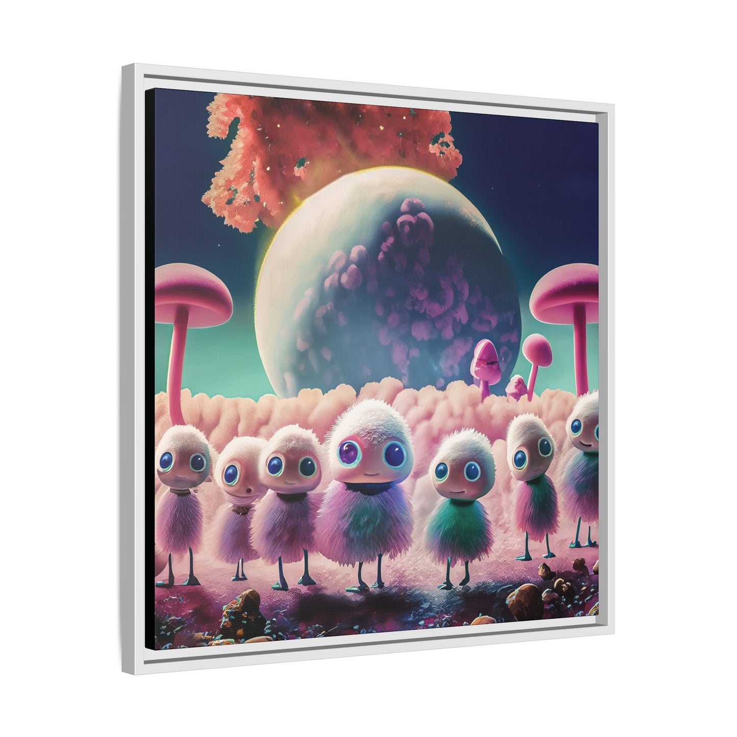 “"Keep smiling," whispered Axlar. "We can eat them later." – Fine Art Canvas Print By Andrew McCarter