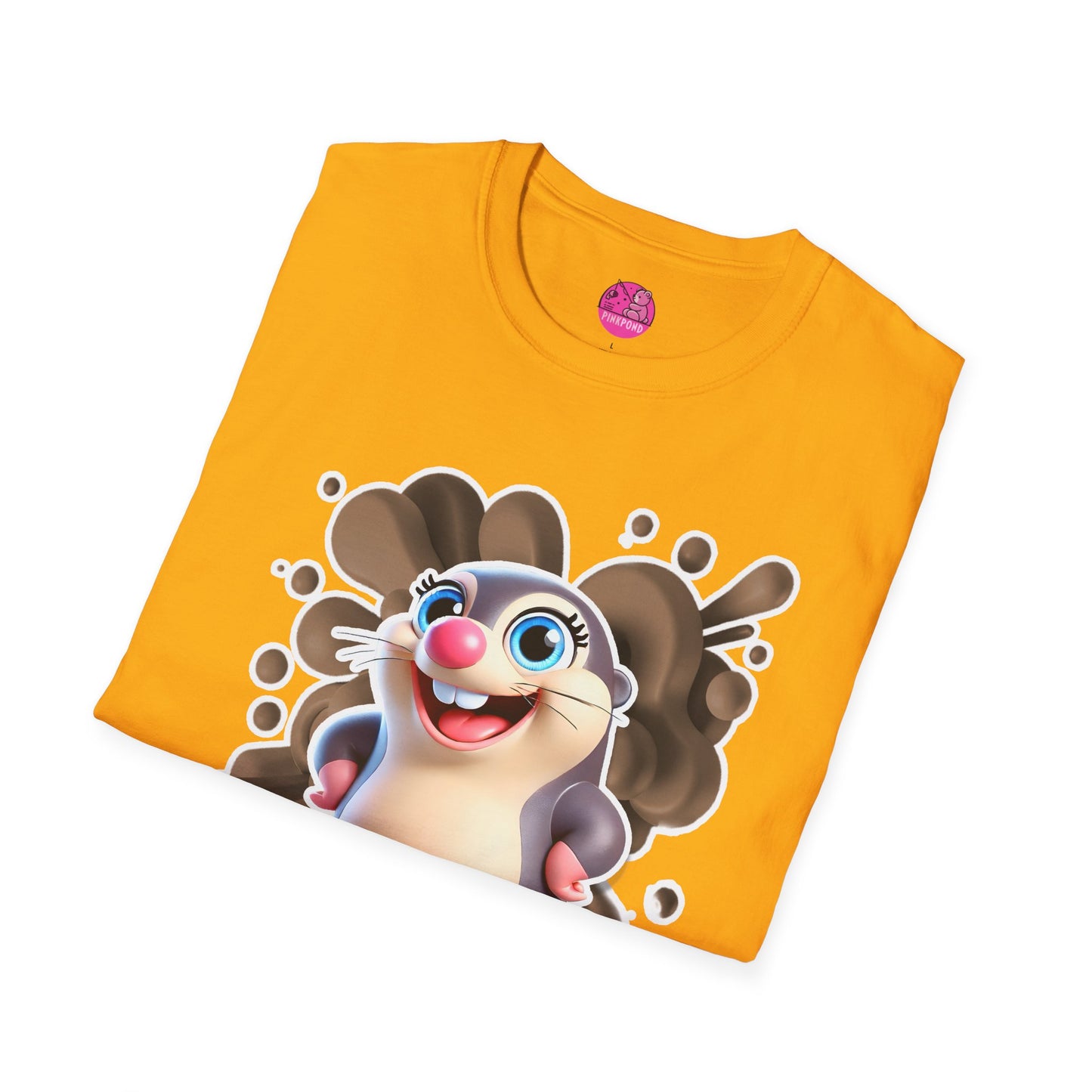 Millicent the Mole T-Shirt – Digging Up Fun in Style - Bold and Colorful Unisex Tee for Fun-Loving Fashion Fans