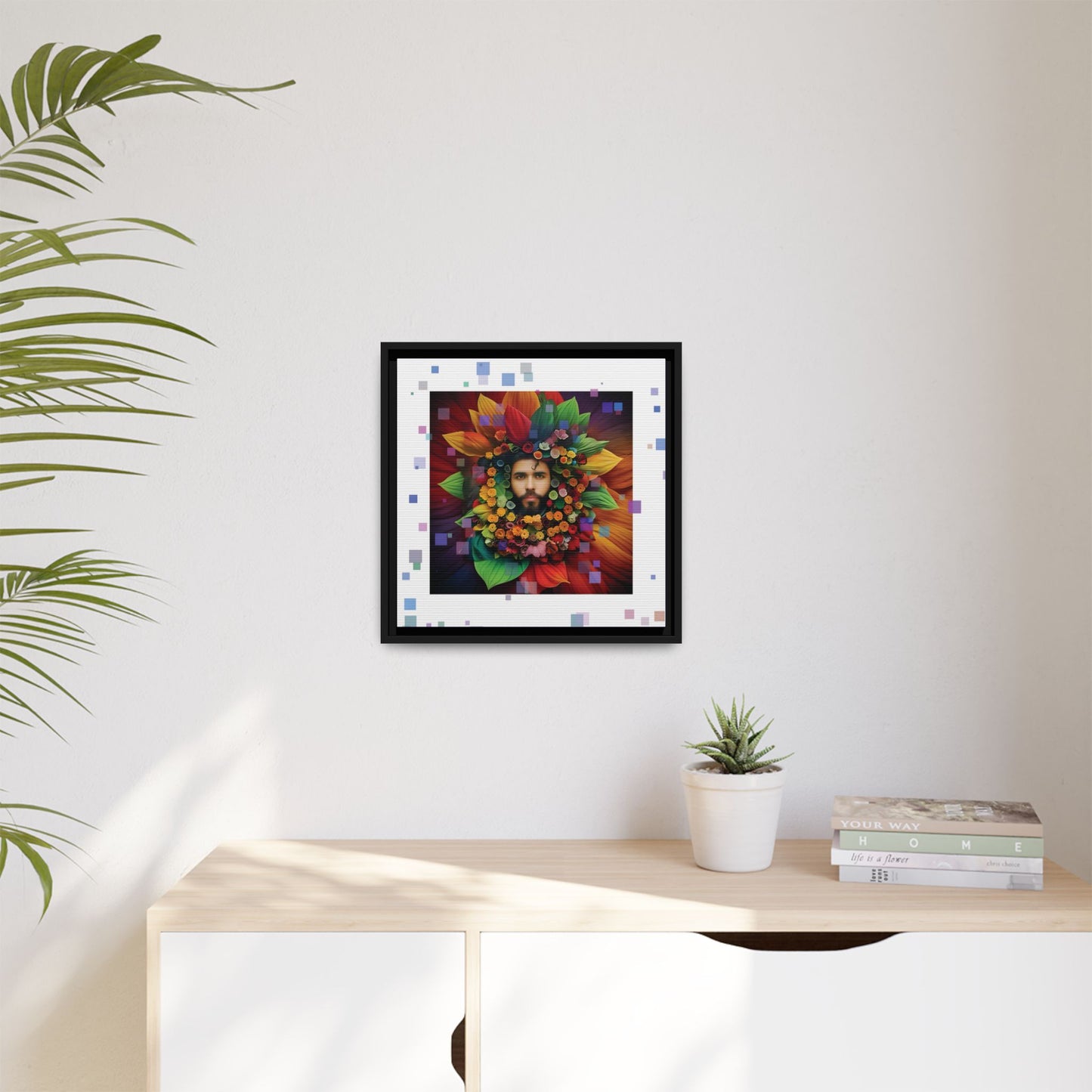 'Flourish: The Modern Green Man' canvas print By Andrew McCarter