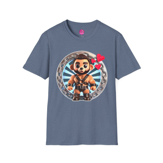 Love Struck Cub – Cute & Bold Chibi Bear T-Shirt