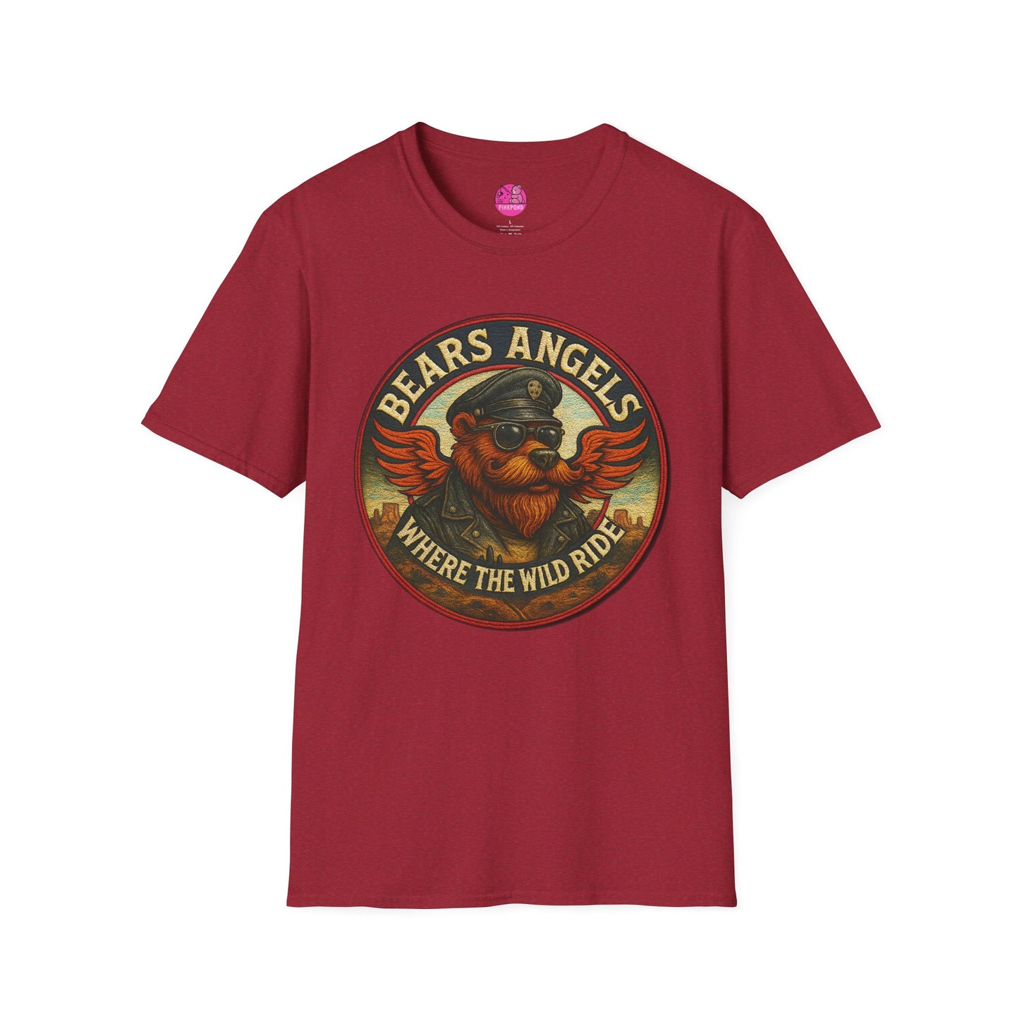 Biker Bears Angels Unisex T-Shirt - Where The Wild Ride Tee