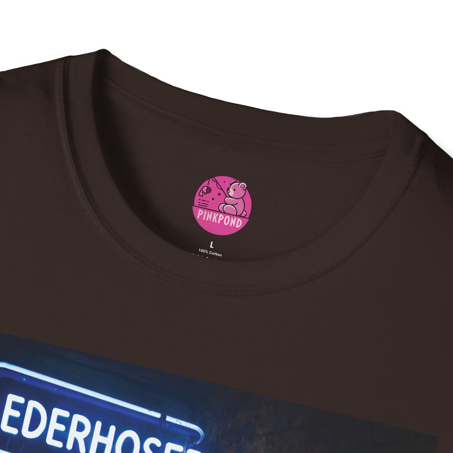 Oi, You Boy Leather Bear Graphic T-Shirt — PinkPond Character Illustration