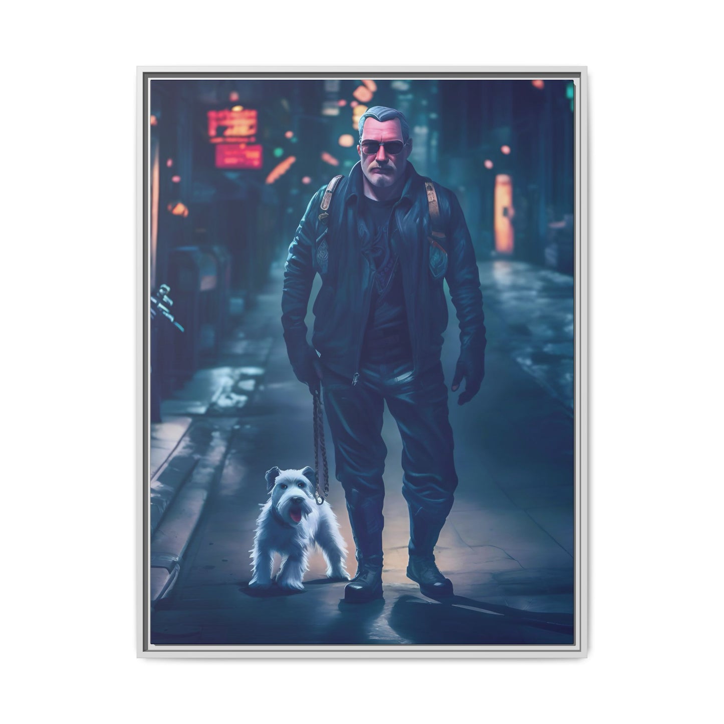 Canvas Print - Midnight Stroll by Andrew McCarter - Cyberpunk Urban Art