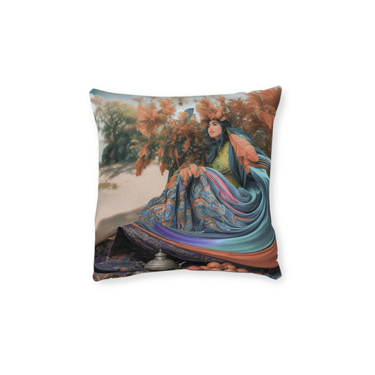 Square Pillow - PinkPond Cushion Scheherazade 12x12 Inch Double-Sided Print with Concealed Zip Soft Durable Cover Plush Inner Cushion