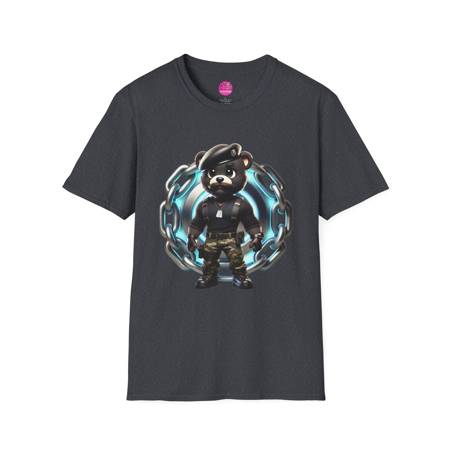 Colin the Combat Bear T-Shirt – Bold, Tactical, and Unstoppable