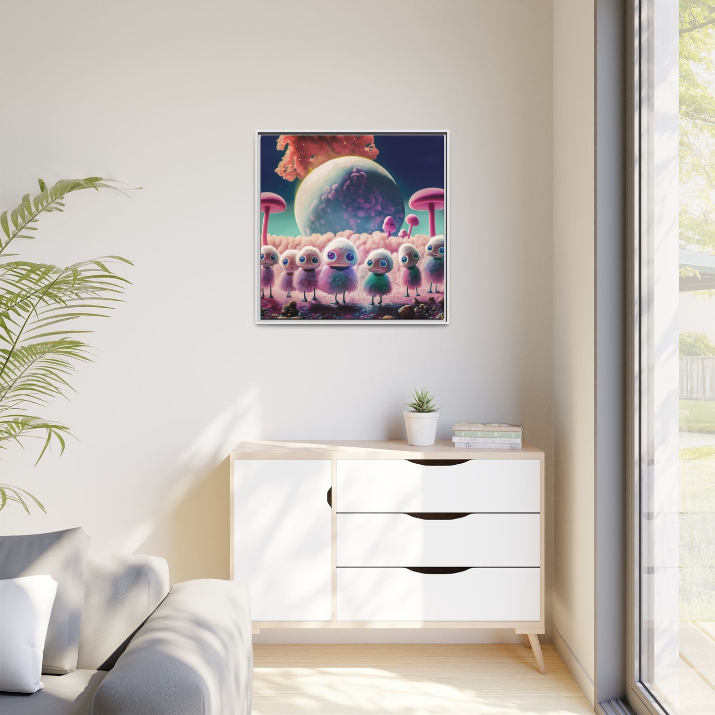 “"Keep smiling," whispered Axlar. "We can eat them later." – Fine Art Canvas Print By Andrew McCarter