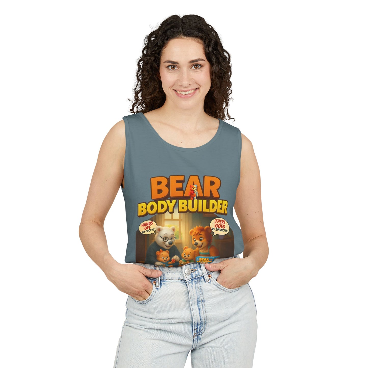 Bear Body Builder Parody Game Tank Top - Unisex
