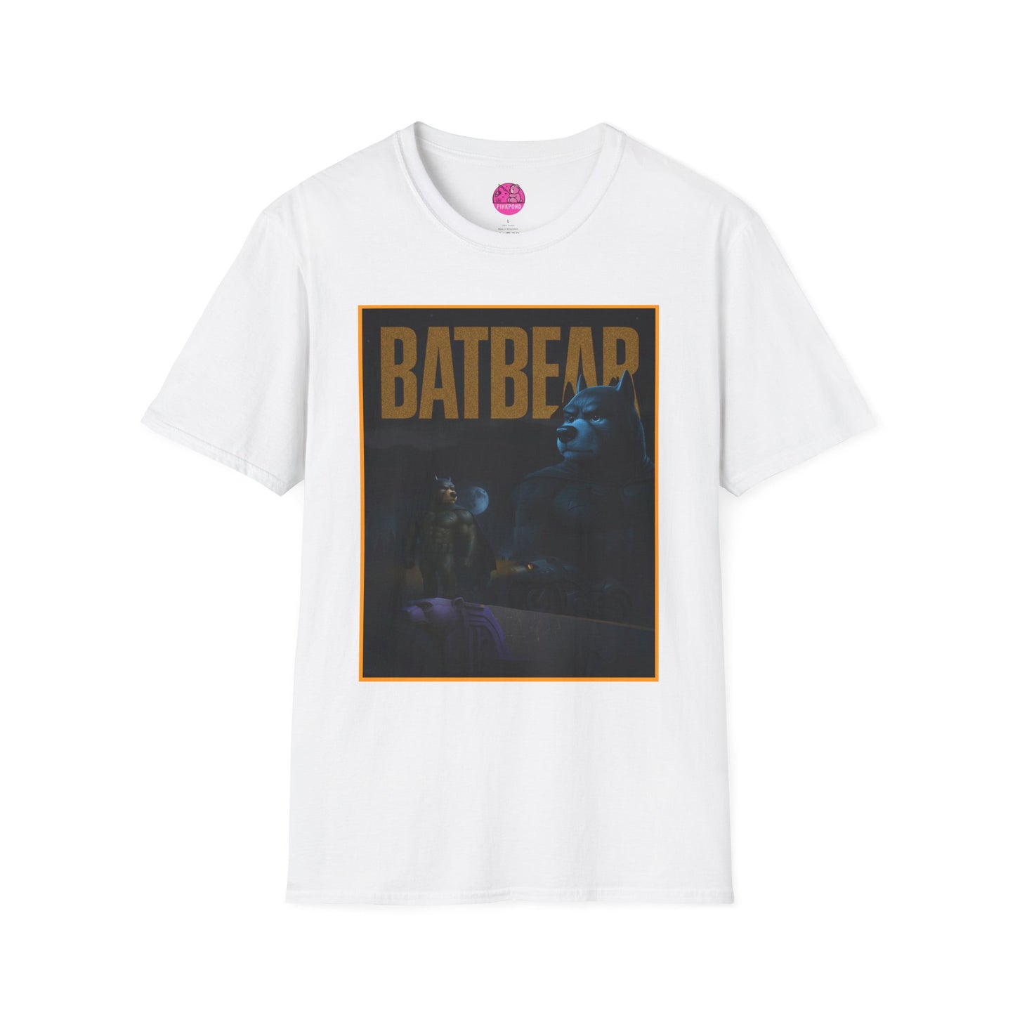 BATBEAR T-Shirt - Unisex Softstyle Tee for Bear Vigilantes and Cubs