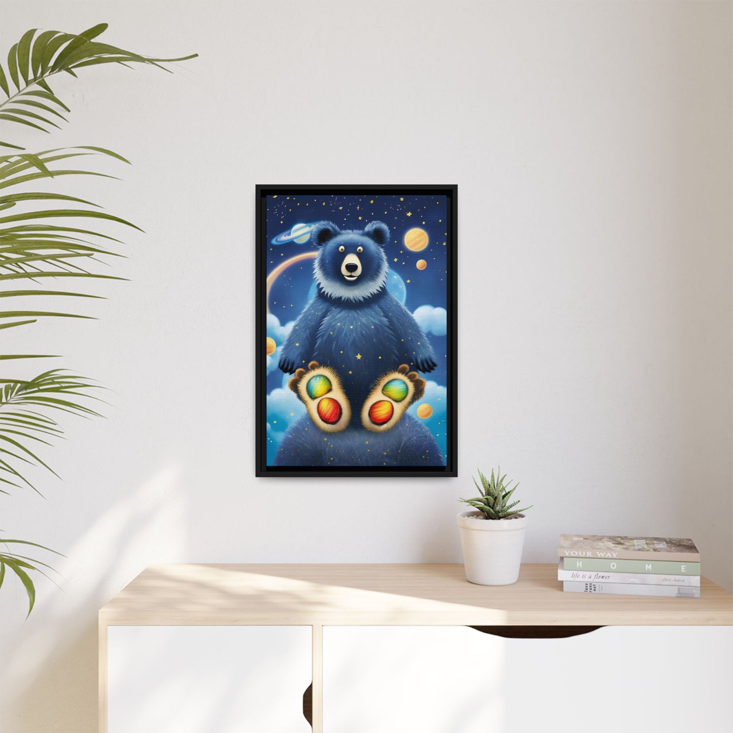 'Cosmic Pawprints' by Andrew McCarter - Canvas Art