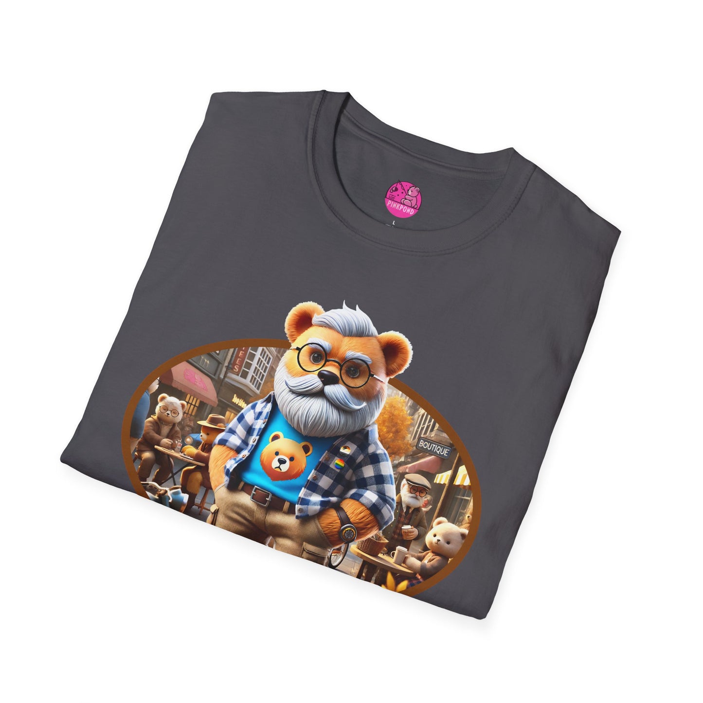 Big Bear T-Shirt - Bold, Comfortable Unisex Softstyle Tee with Playful Charm