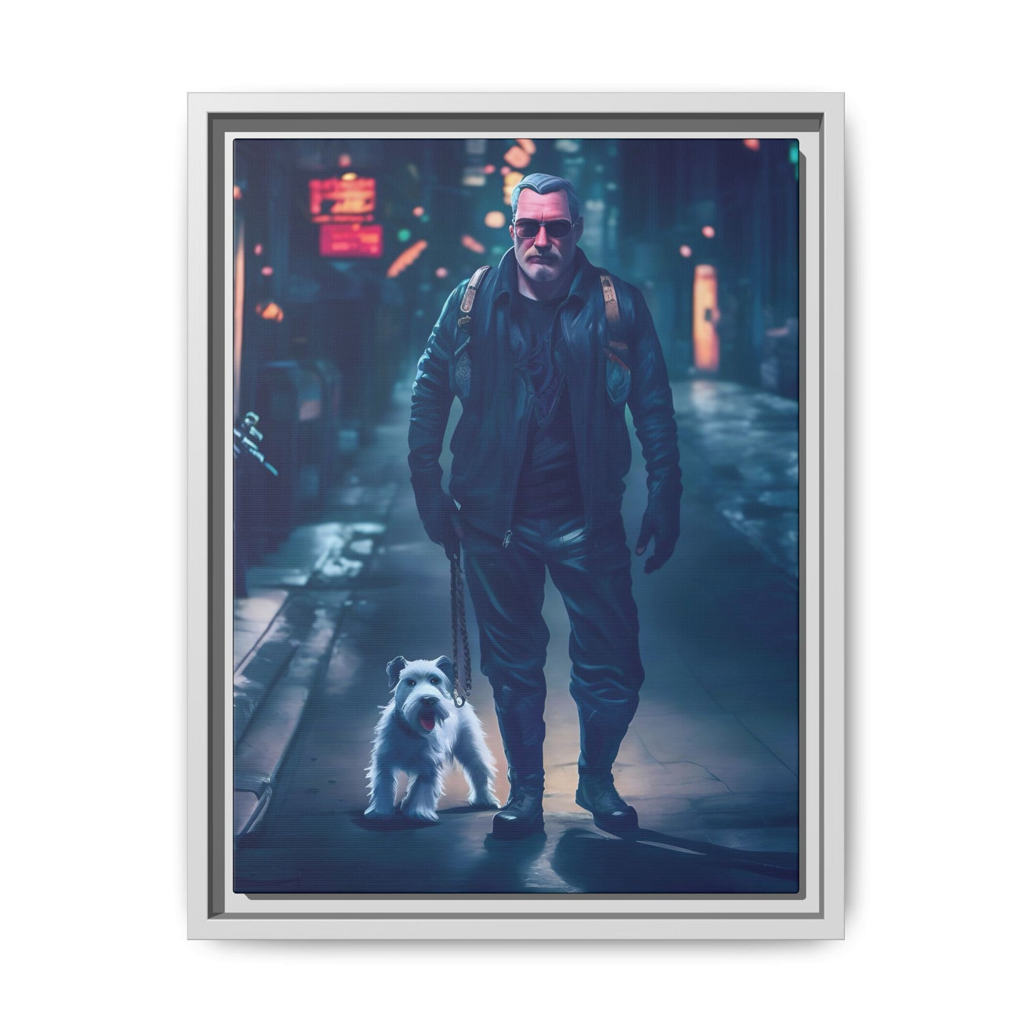 Canvas Print - Midnight Stroll by Andrew McCarter - Cyberpunk Urban Art
