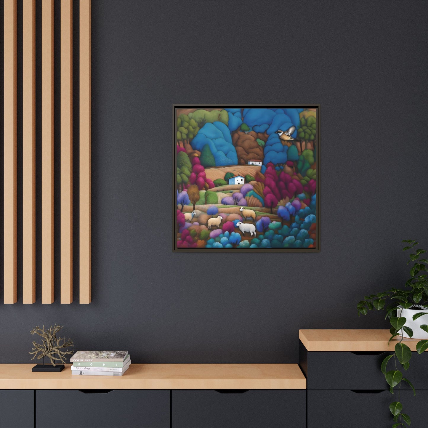 The Painted Valley Canvas Print by Andrew McCarter