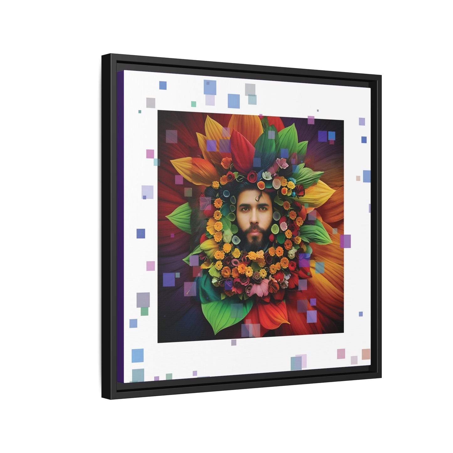 'Flourish: The Modern Green Man' canvas print By Andrew McCarter