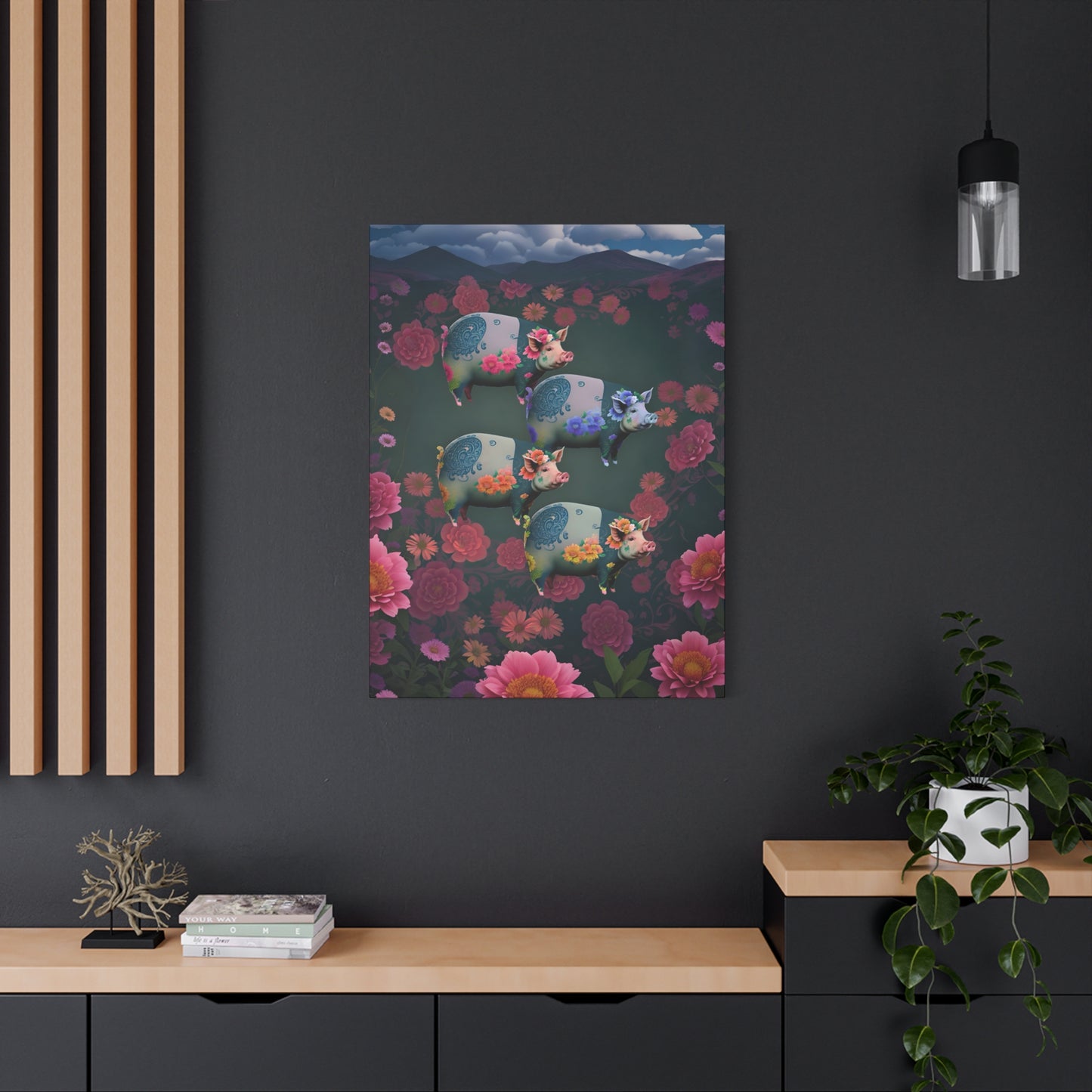 ‘Floral Flight’ Canvas Print by Andrew McCarter