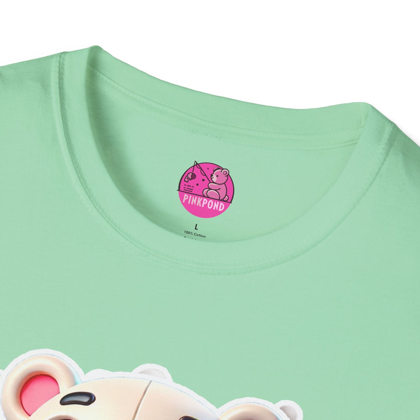 Pepe the Polar Bear T-Shirt - The Coolest Bear Around | Unisex Softstyle Tee