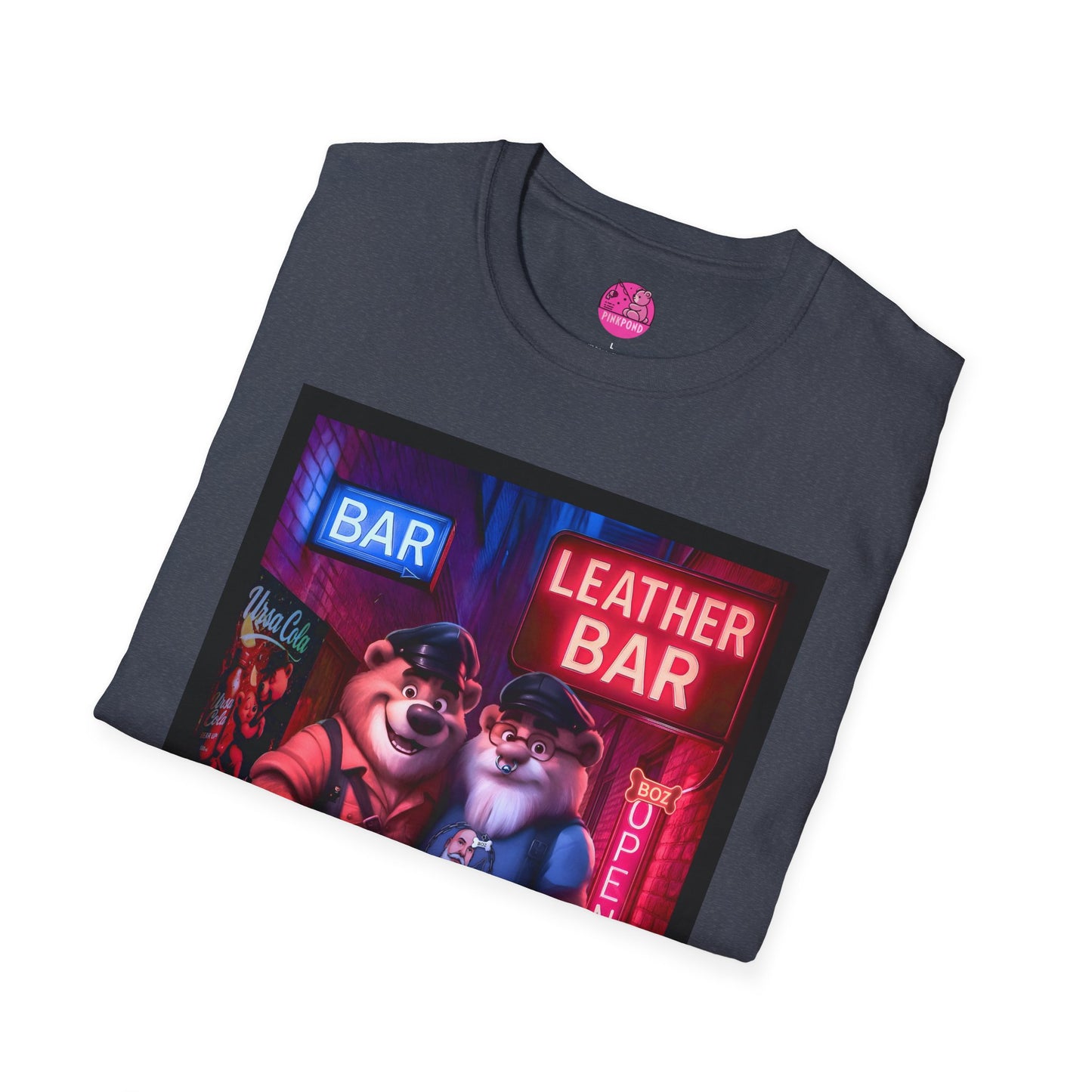 Pup Boz Bear T-Shirt - Exclusive PinkPond Artwork of Boz Lee Schmick