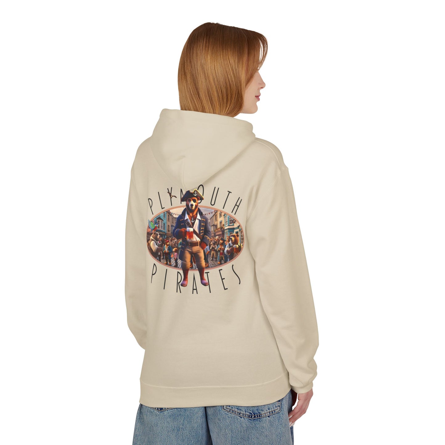 Plymouth Pirates Bear Hoodie