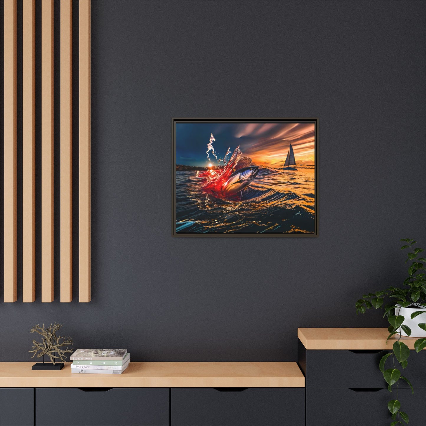 "The Leap" by Andrew McCarter - Ocean Canvas Art.