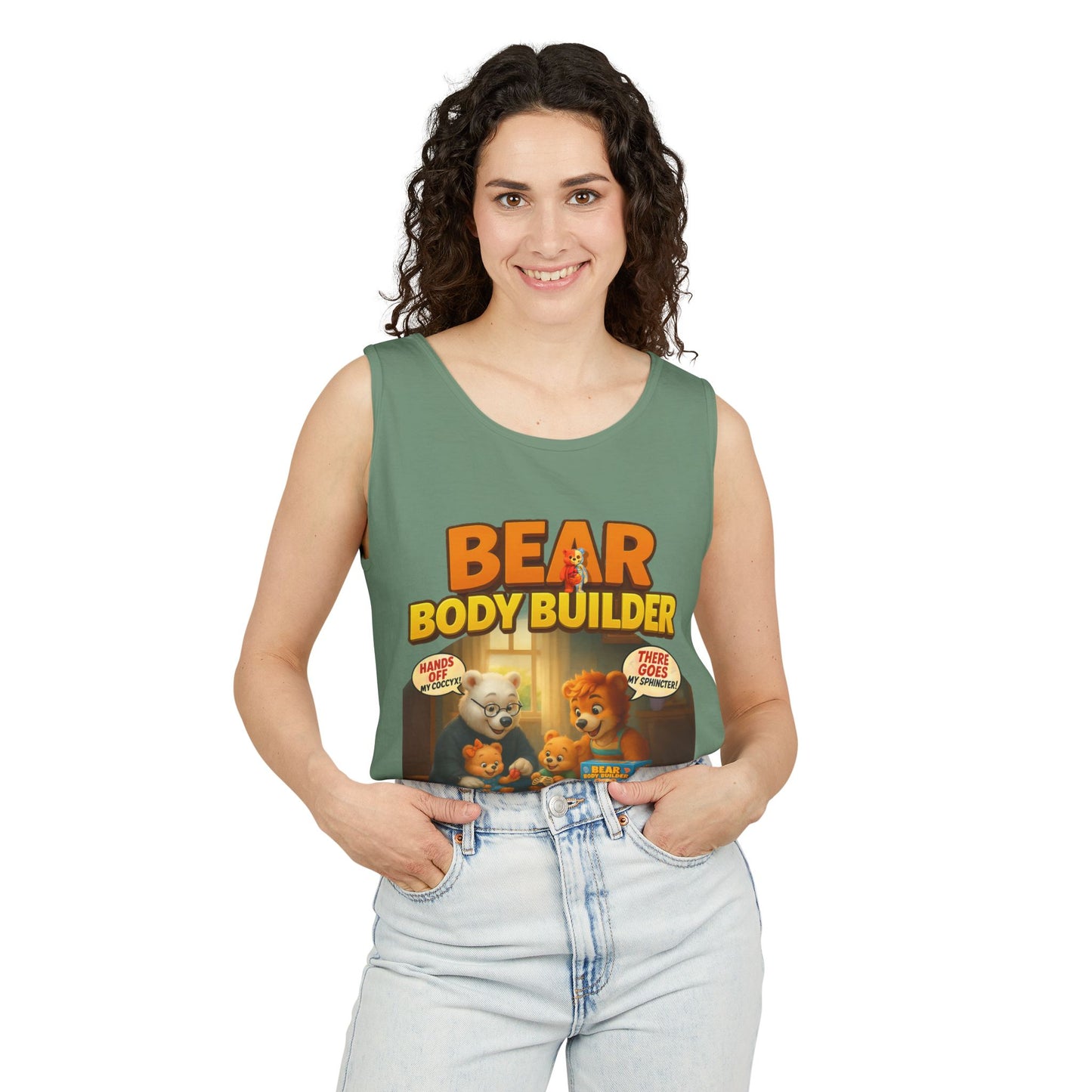 Bear Body Builder Parody Game Tank Top - Unisex