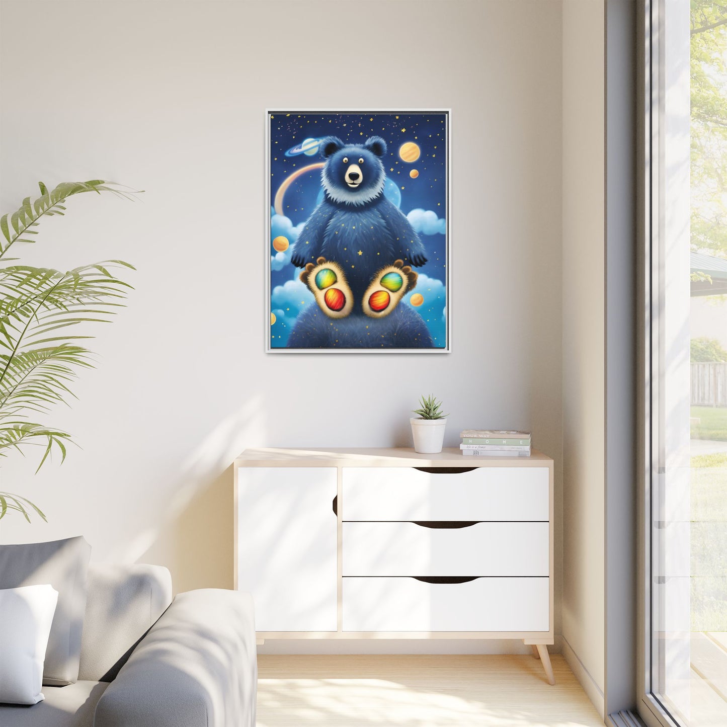 'Cosmic Pawprints' by Andrew McCarter - Canvas Art