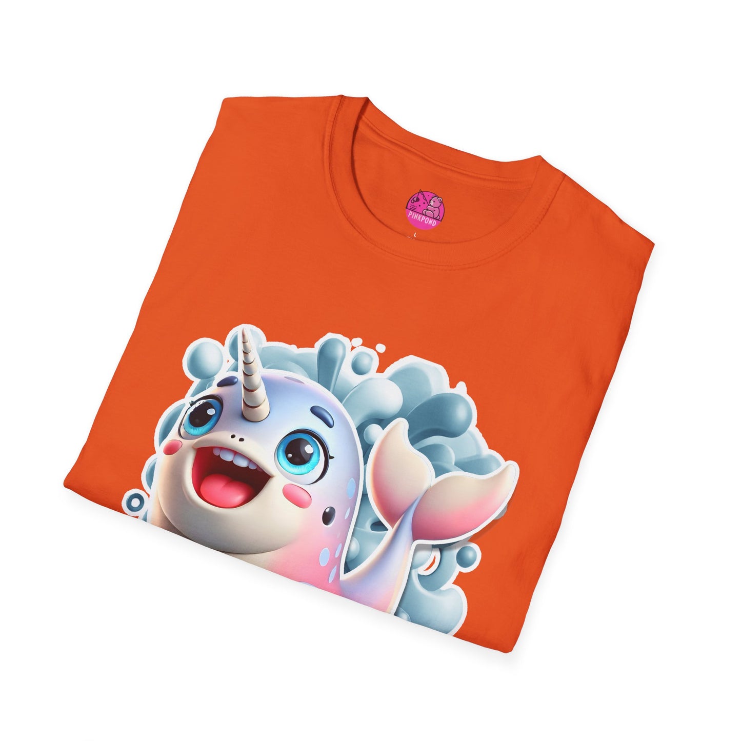 Nelly the Narwhal T-Shirt – The Ocean’s Most Magical Smile! - Unisex Softstyle Tee