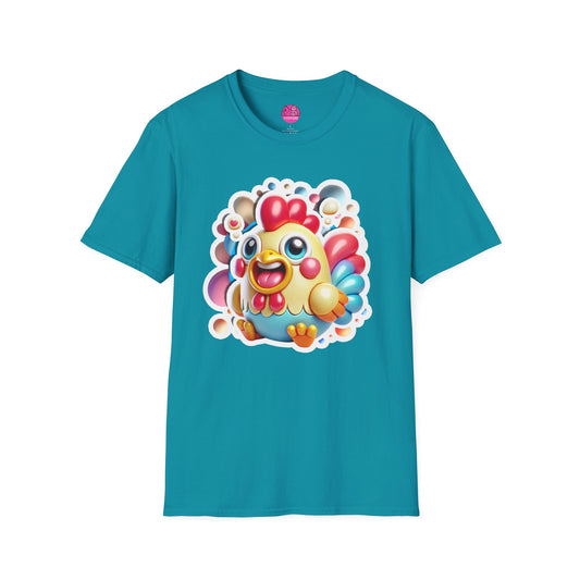Colin Cockerel Tee - Fun Rooster Graphic Unisex T-Shirt