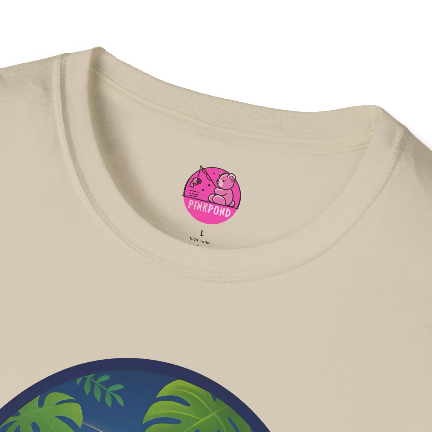 Adventure Bear T-Shirt - Explorer PinkPond Series Tee for Nature Lovers and Travel Dreamers