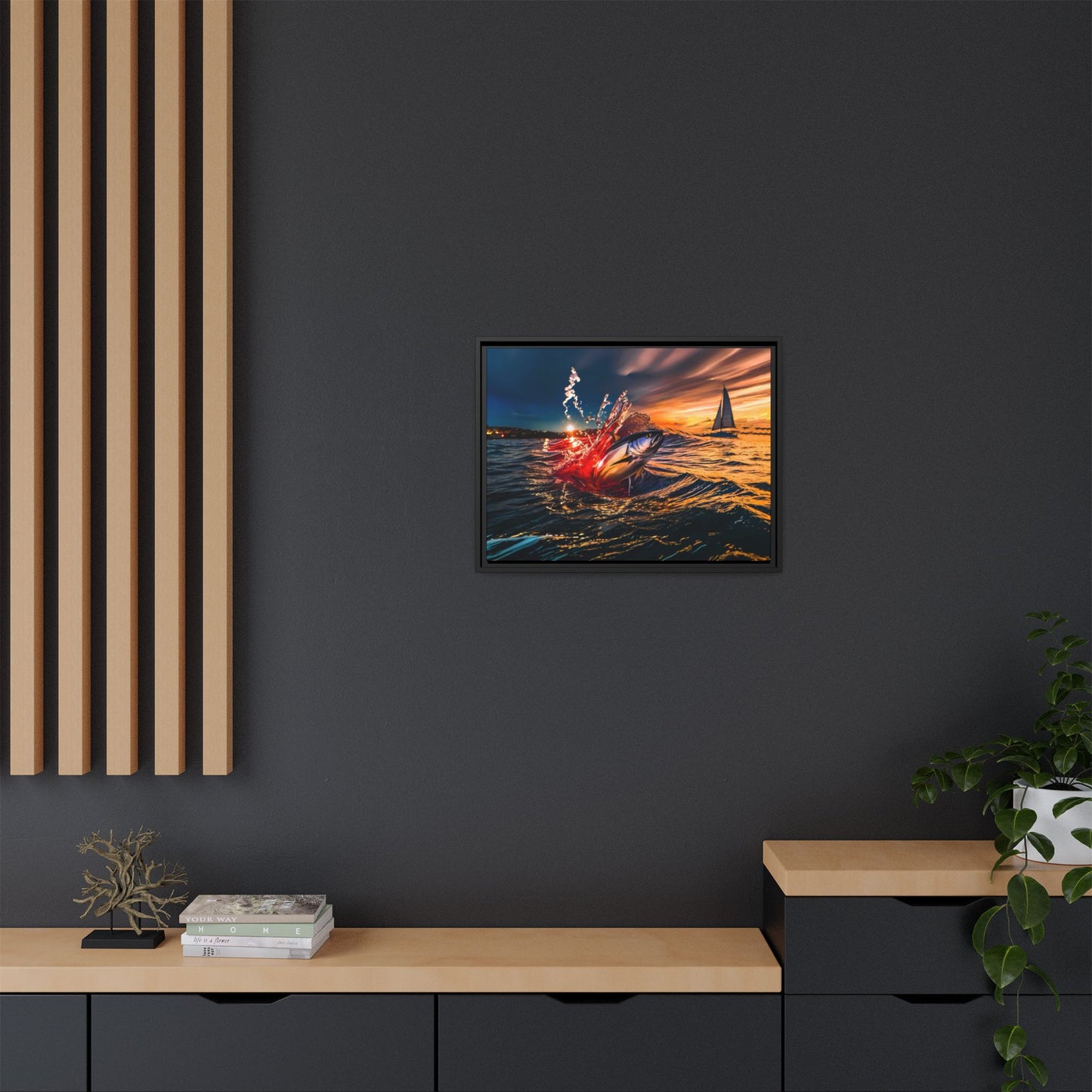 "The Leap" by Andrew McCarter - Ocean Canvas Art.