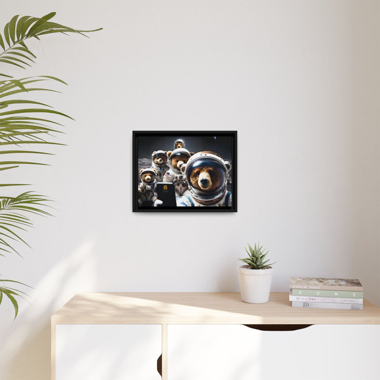 Canvas Print - Mooning Bear Selfie by Andrew McCarter