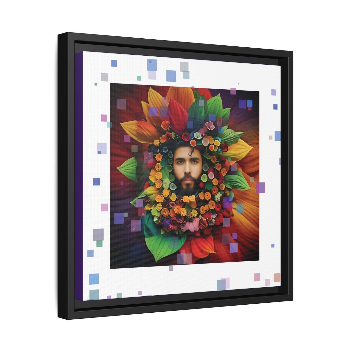 'Flourish: The Modern Green Man' canvas print By Andrew McCarter