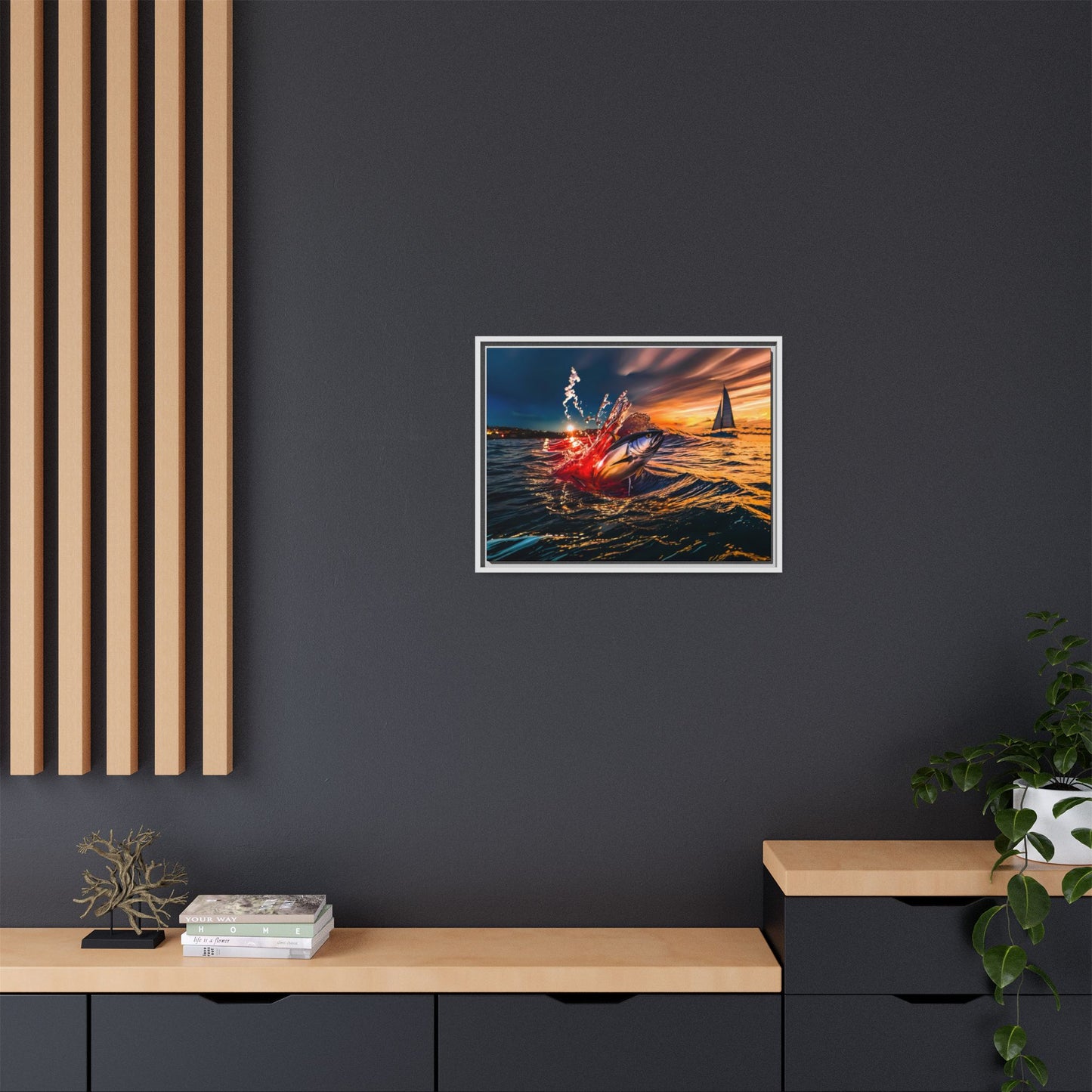 "The Leap" by Andrew McCarter - Ocean Canvas Art.