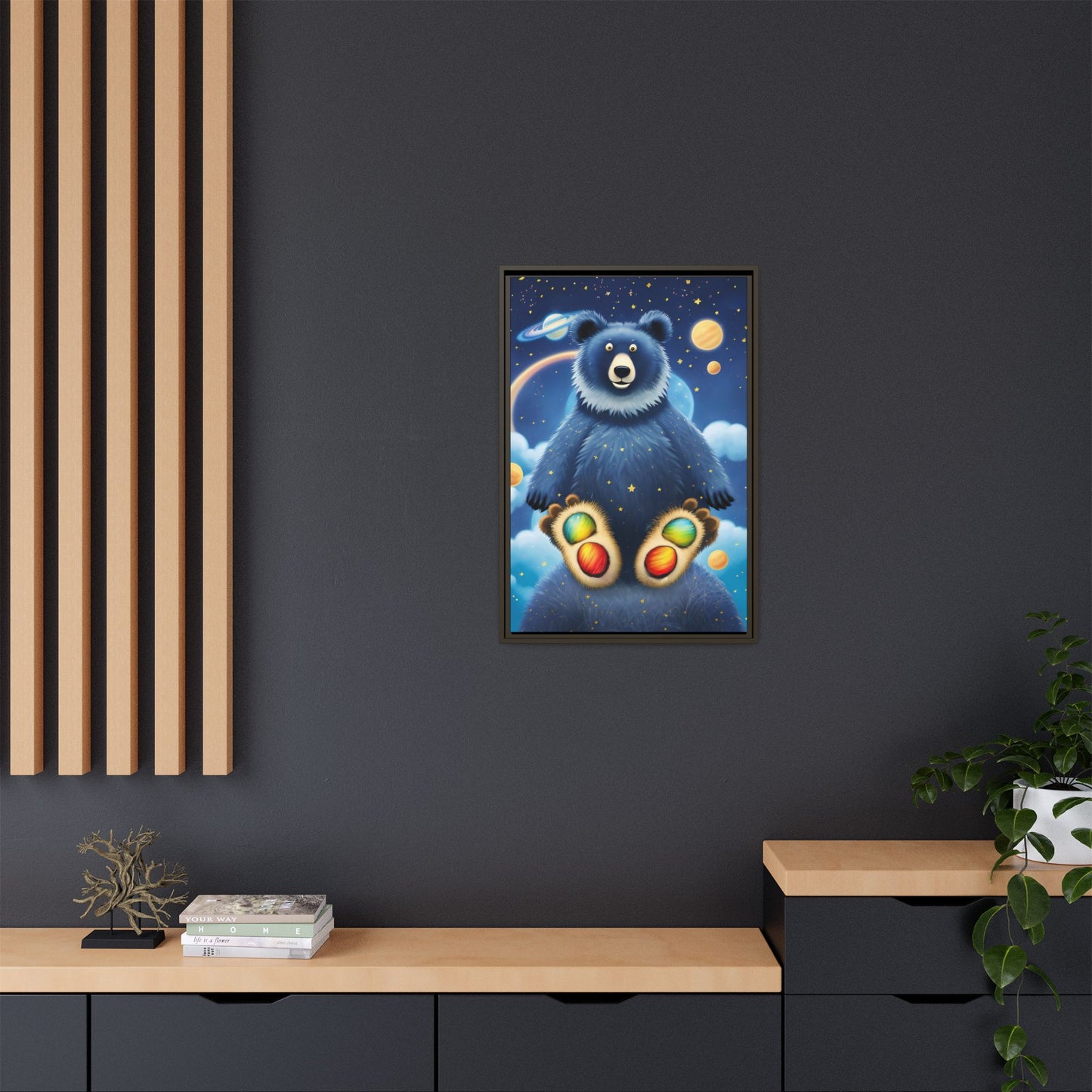 'Cosmic Pawprints' by Andrew McCarter - Canvas Art