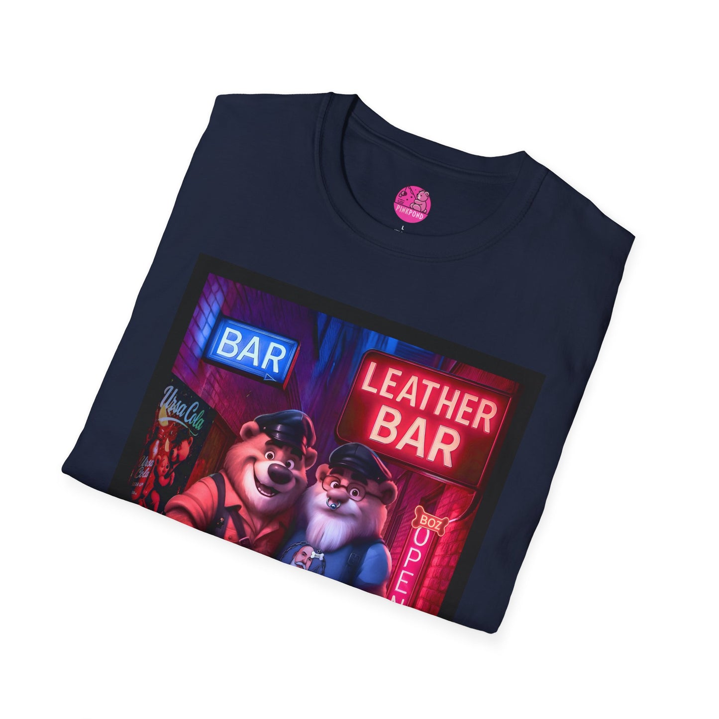 Pup Boz Bear T-Shirt - Exclusive PinkPond Artwork of Boz Lee Schmick