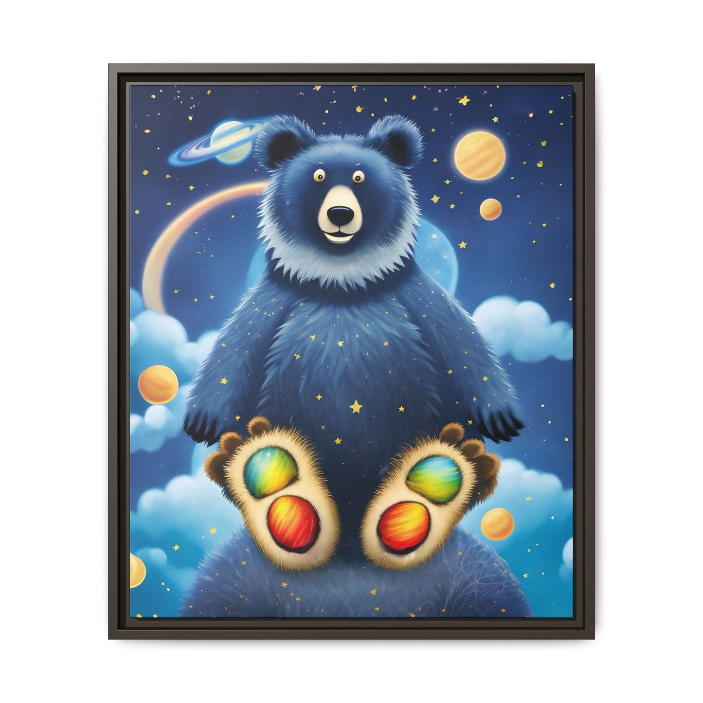 'Cosmic Pawprints' by Andrew McCarter - Canvas Art