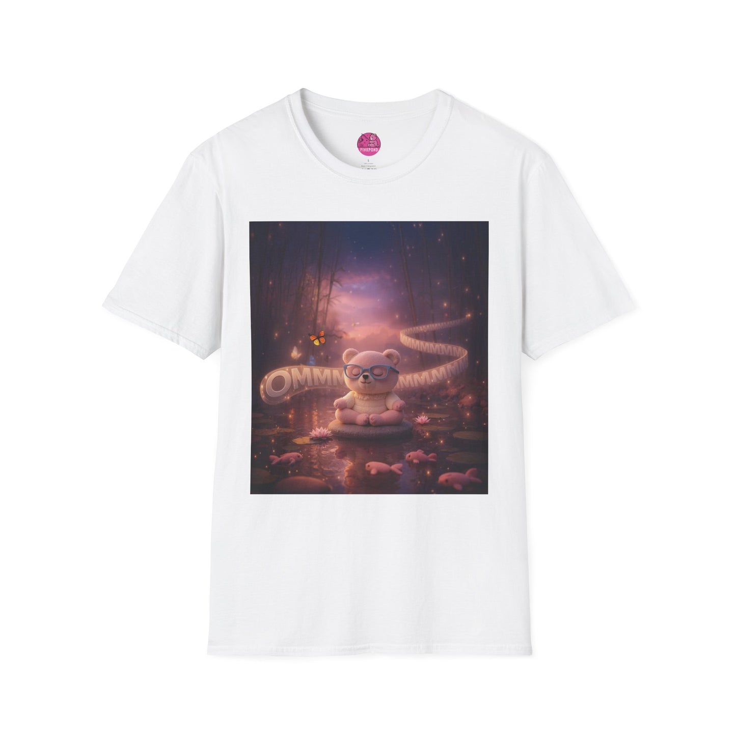 Meditating Bear Dusk Dreamscape T-Shirt