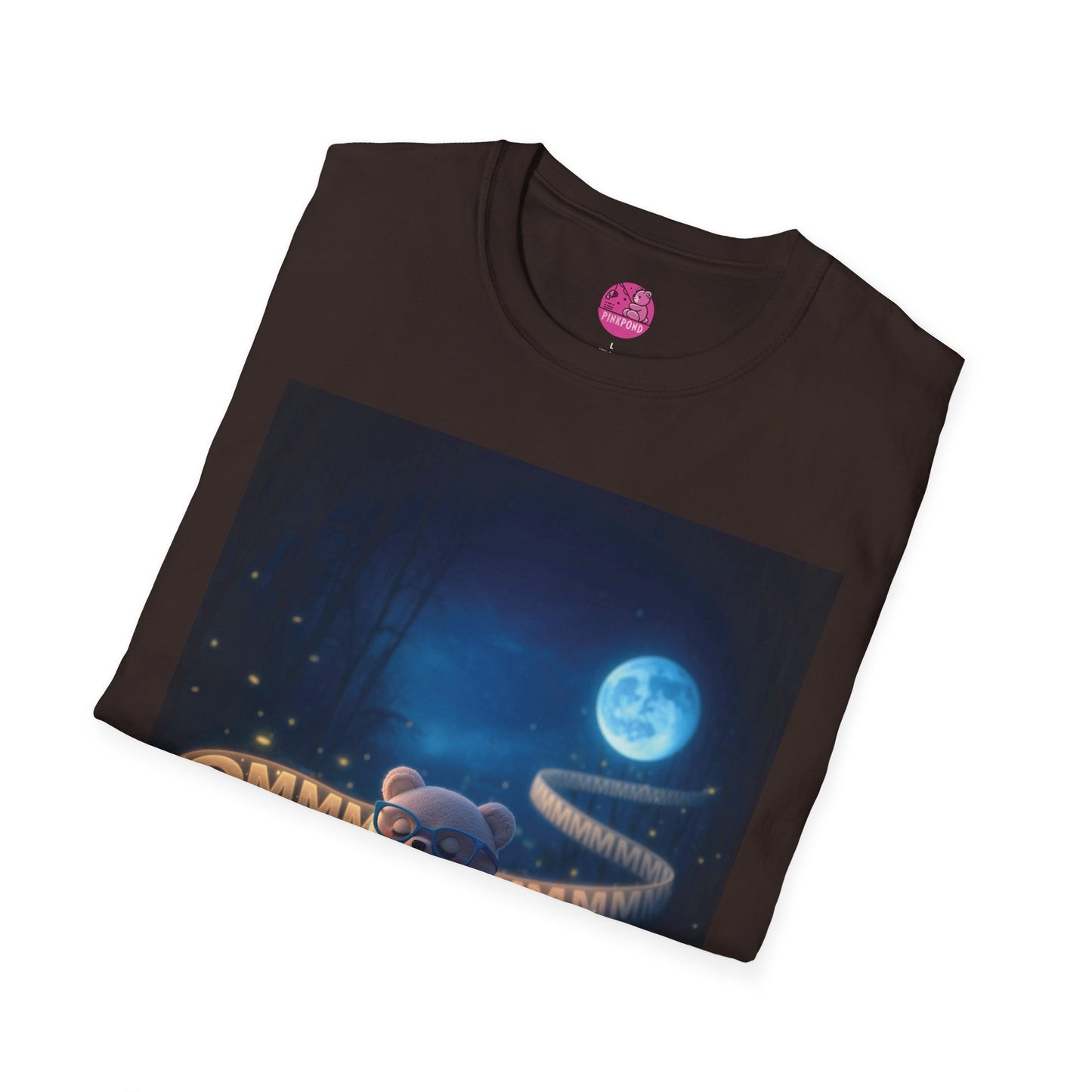 Meditating Bear Moonlit Tranquility T-Shirt