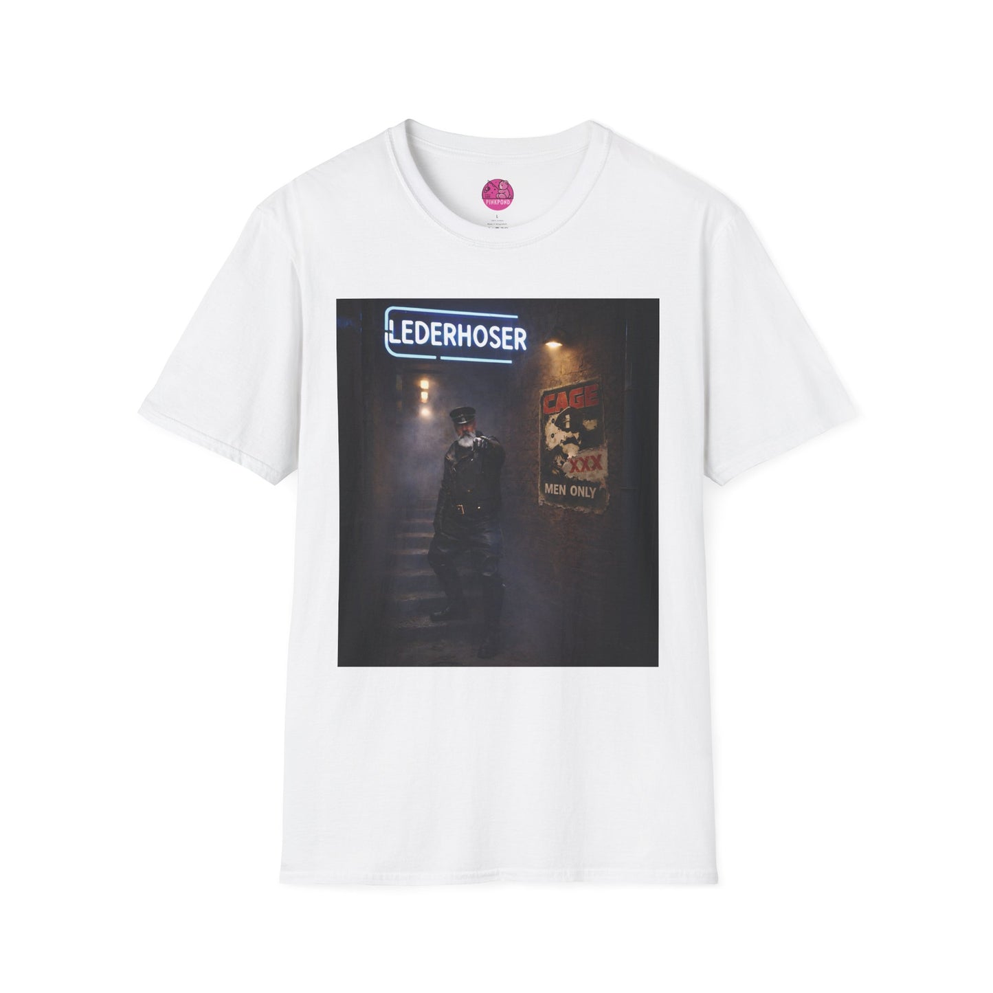 Oi, You Boy! Leather Man T-Shirt — Moody Urban Character Graphic Tee