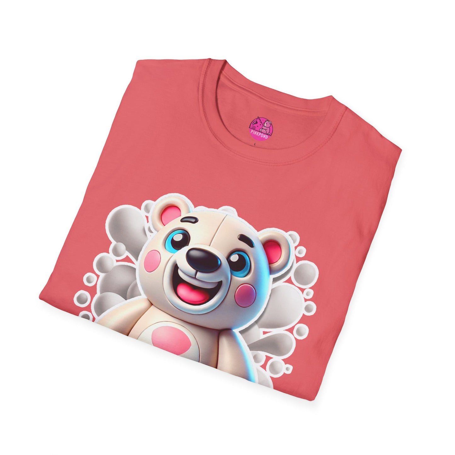 Pepe the Polar Bear T-Shirt - The Coolest Bear Around | Unisex Softstyle Tee