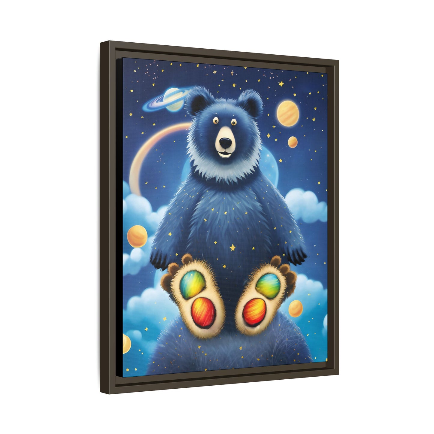 'Cosmic Pawprints' by Andrew McCarter - Canvas Art