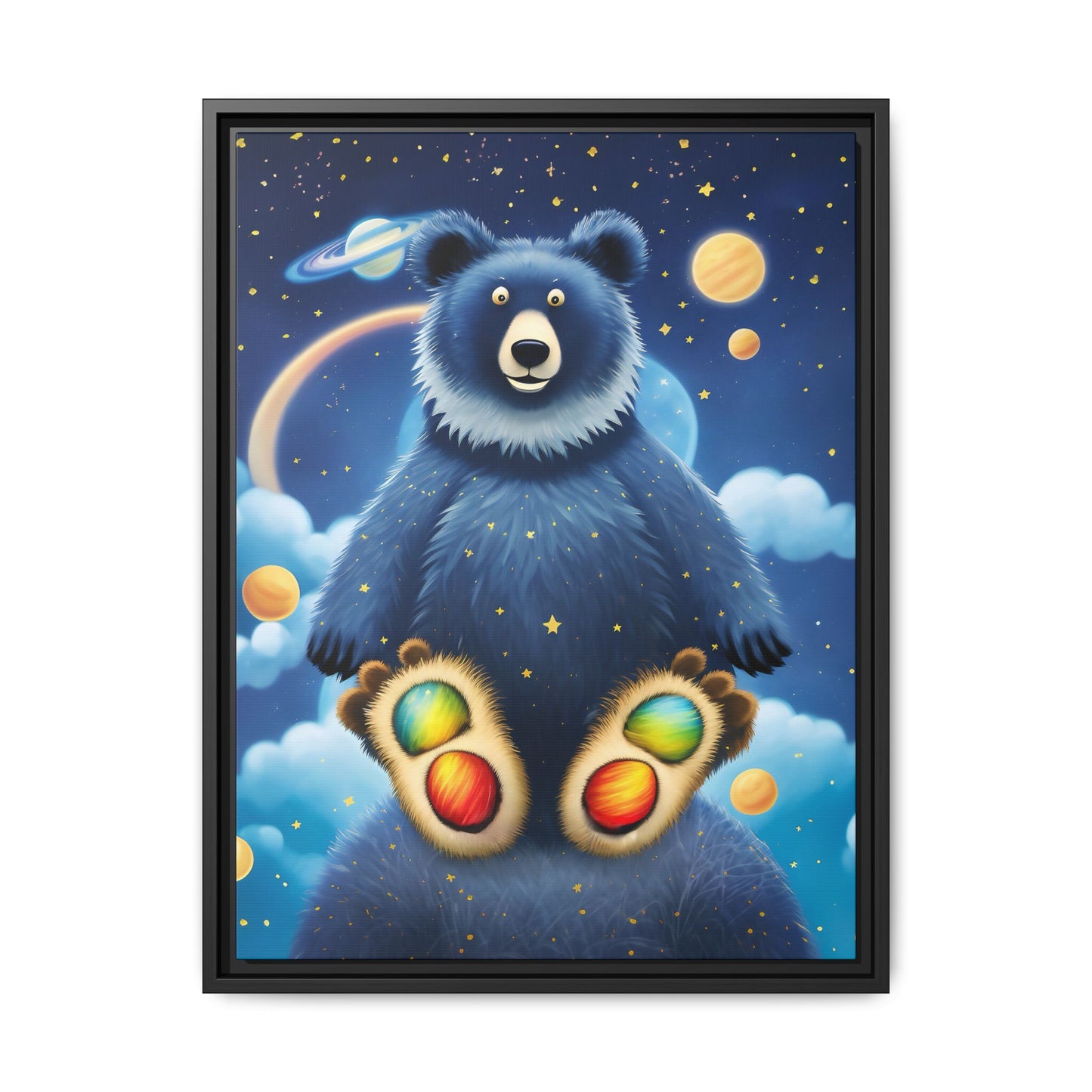 'Cosmic Pawprints' by Andrew McCarter - Canvas Art