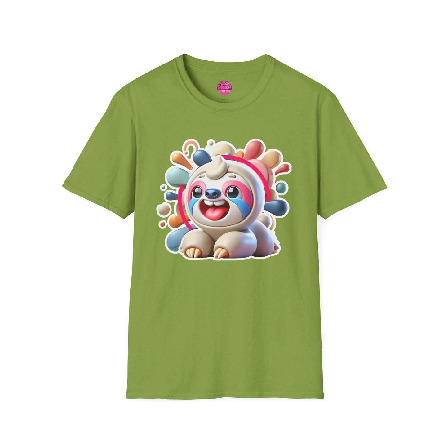 Sylvester Sloth Chill Tee - Laid-Back and Playful Unisex Softstyle T-Shirt for Sloth Lovers